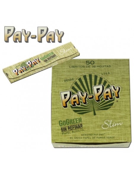 Feuille à rouler Pay Pay King Size Slim Tips (50 feuilles) - Feuille à  rouler
