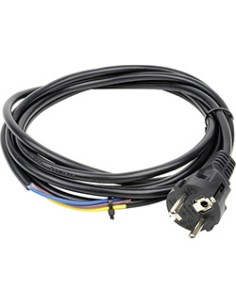 Cable + prise noir 3x1.5mm2 /m